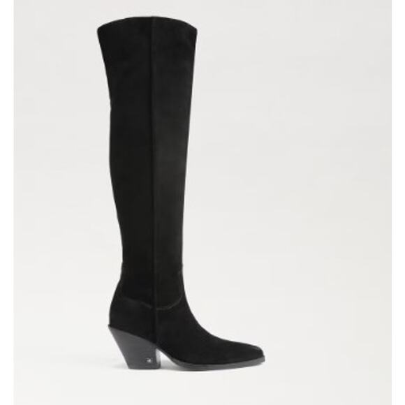 Sam Edelman Shoes - Sam Edelman Julee over-the-knee cowboy boots in black suede  size 8.5